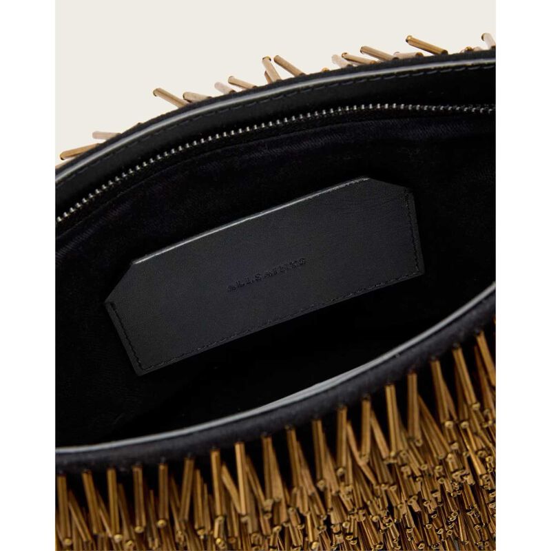 AllSaints Bettina Bead Clutch image number 2